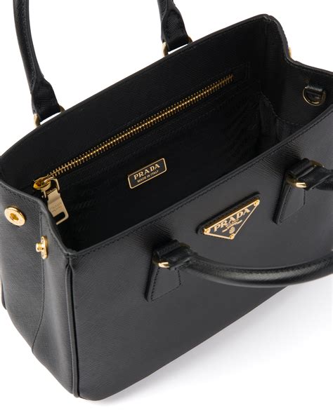 prada mini galleria leather tote|prada large saffiano bag.